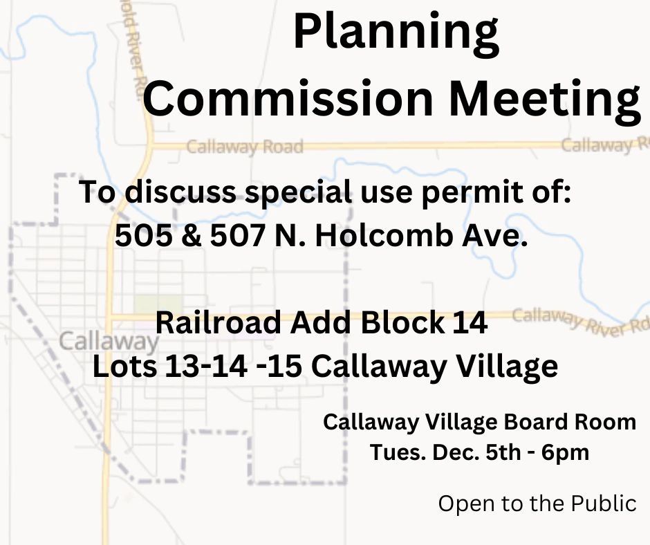 Planning Commission Public Hearing
